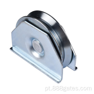 Roda de porta deslizante galvanizada com placas duplas fechadas